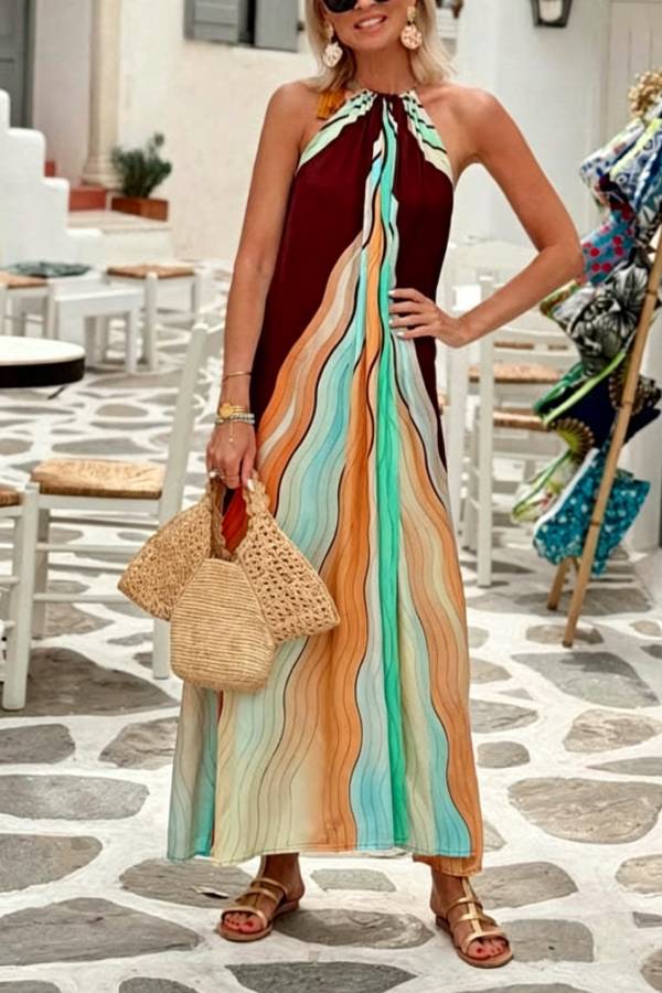 Vestido Largo Brisa Tropical de Verano