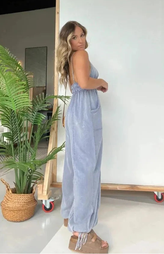 Mono de Denim Estilo Casual