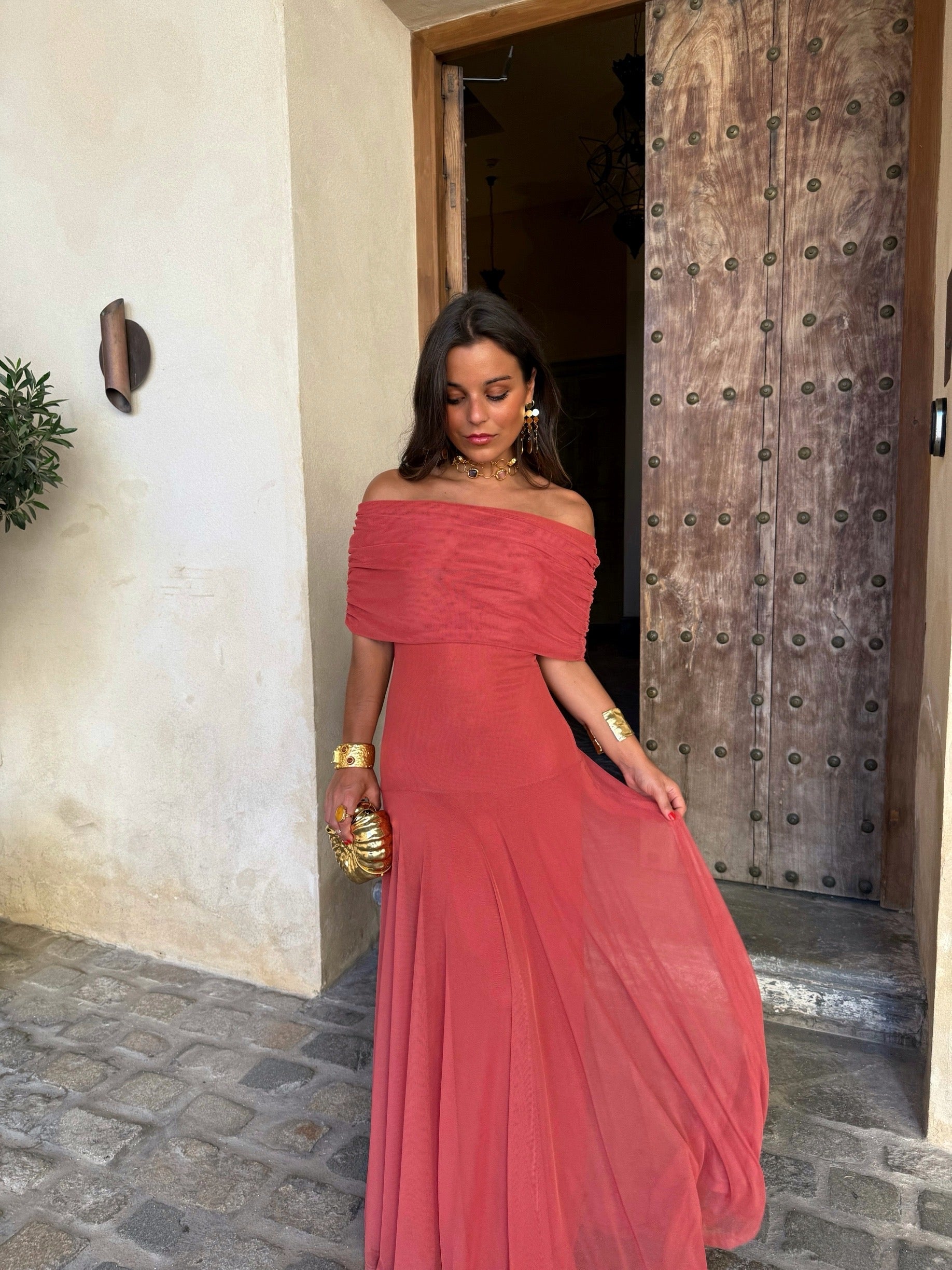 Vestido Toledo Salmon